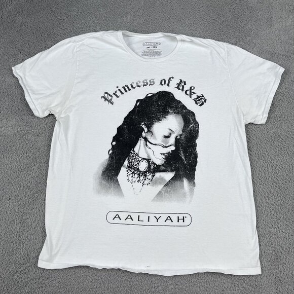 Aaliyah Princess of R&B Mens 100% Cotton T-Shirt Sz XXL - Picture 1 of 4